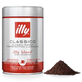 Ef3376 Illy Caffe Coffee Decaffeinated Ground Medium Roast 100% Arabica 25