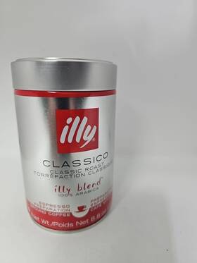 Illy Caffe North America Inc 629722738789 Classico Ground Coffee Medium Roast 8.8oz. Exp.10/26