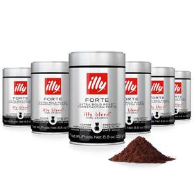 Pp-grce29173 Illy Ground Drip Coffee - Forte Extra Bold Roast 8.8 Ounce Pack Of 6