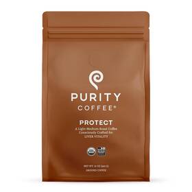 Inc. 313019434446 Protect Light-medium Roast Ground Coffee For Liver Vitality - Usda Organic And T