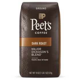 Inc. 313102637679 Major Dickasons Blend Premium Dark Roast Ground Coffee Arabica 18 Oz