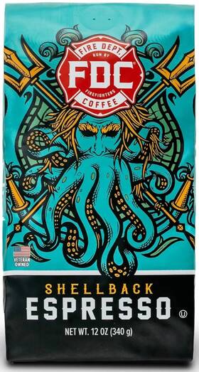 Inc. 705353960215 Shellback Espresso Premium Ground Coffee Medium Roast 12 Oz