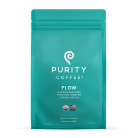 Inc. 726084724204 Flow Original Medium Roast Ground Coffee For Focus And Clean Energy - Usda Organ