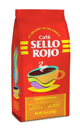Industria Colombiana De Caf S.a.s 313018368322 Sello Rojo Tradicional Medium Roast Ground Coffee Bag 16 Oz