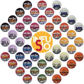 Infusio 850075168262 Flavored Coffee Pods Variety Pack - 48 Count Medium Roast 1