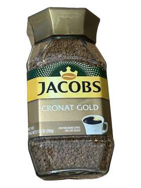 Jacobs 711000672853 Cronat Gold Instant Coffee - Medium Roast 7.05 Oz 200g Ex 8/24