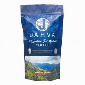 Jahva 610877419708 100% Jamaica Blue Mountain Coffee Medium Roasted And Ground 16 Oz