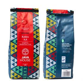 Java House Africa 650066913044 Kenya Aa Ground Coffee Beans - Fresh Roasted 100% Single Source Fair Trade W