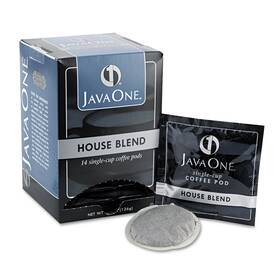 Jav40300 Java One Coffee Pods House Blend Single Cup 14/box 40300