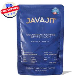 Javajit Llc 744110634464 Colombian Coffee With Shiljat Medium Roast Organic Ground Energy And Imm