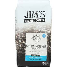 Joc014 Jims Organic Coffee Sweet Nothings Decaf - Whole Bean 12 Oz Pkg