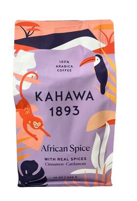 1893 Kahawa Coffee 850033957068 African Spice Ground 12 Oz
