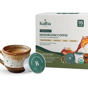 Kalba 860010967133 Organic Mushroom Coffee Arabica With Lions Mane Chaga Turkey Tail