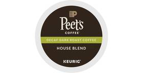 Keurig 744110550542 Peets Coffee And Tea Decaf House Blend K-cup Portion Pack For