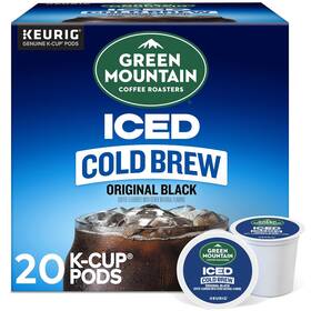 Keurig Green Mountain 313053827877 Coffee Roasters Original Black Iced Cold Brew Single Serv
