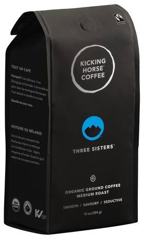 Kicking Horse 629070910080 Organic Ground Coffee Three Sisters