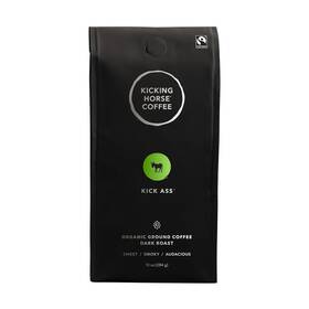 Kicking Horse 705353890703 Coffee Kick Ass Dark Roast Ground 10 Oz - Certified Organic F