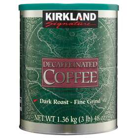 Kirkland 313103071083 Fast Delivery Signature Decaffeinated Coffee Dark Roast 3 Lbs
