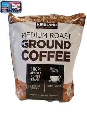 00-x9g9ig-62 Kirkland Signature Ground Coffee Medium Roast Arabica Beans New