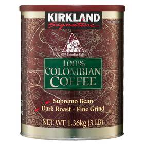 Kirkland Signature 313037036035 100% Colombian Coffee Dark Roast 3 Lbs