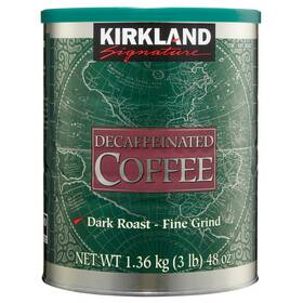 Kirkland Signature 313051041053 Decaffeinated Coffee Dark Roast 3 Lbs