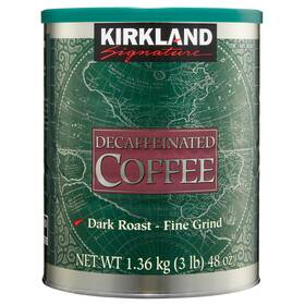 Kirkland Signature 445054645693 Decaffeinated Coffee Dark Roast 3 Lbs