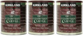 X01-c55m3f5-s4 Kirkland Signature Kirland 100% Colombian Coffee Supremo Bean Dark Roast-fine Grind