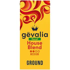 00043000042977 Kraft Heinz Gevalia House Blend Decaf Medium Roast 100% Arabica Ground Coffee 12 Oz Bag