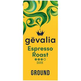 00043000042984 Kraft Heinz Gevalia Espresso Dark Roast 100% Arabica Ground Coffee 12 Oz Bag