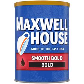 00043000063156 Kraft Heinz Maxwell House Smooth Bold Dark Roast Ground Coffee 11.5 Oz Canister