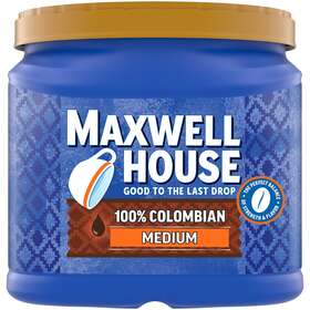 10043000070335 Kraft Heinz Maxwell House 100% Colombian Medium Roast Ground Coffee 24.5 Oz Canister