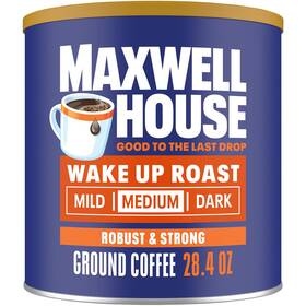 Kraft-heinz 445055142184 Maxwell House 28.4oz Ground Coffee Medium Wake Up Roast