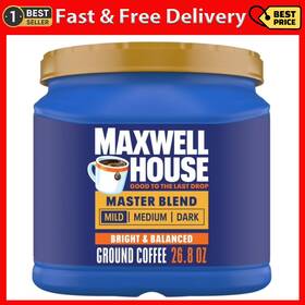 Kraft Heinz Company 744759308146 Maxwell House Master Blend Light Roast Ground Coffee 26.8 Oz. Canister
