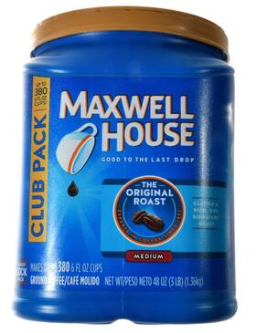 Kraft Us 0044710044602 726084216556 Maxwell House The Original Roast Ground Coffee Medium Classic 48 Oz