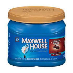 50201700 Kraftheinz Maxwell House Blend Medium Roast Ground Coffee 24.5 Oz Canister