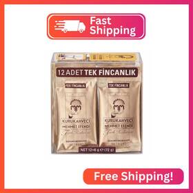 Mehmet-tk-single-12pc-me Kurukahveci Mehmet Efendi Turkish Coffee 100% Arabica Finely Roasted Ground Co