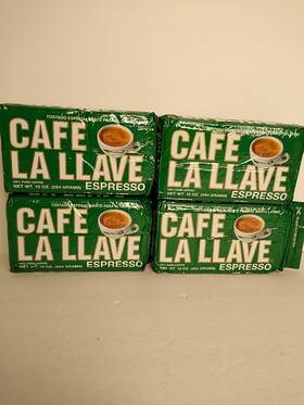 La Llave 691201217634 4 Pack Caf Espresso Coffee Dark Roast 10 0z Per Unit Bb 10/10/25