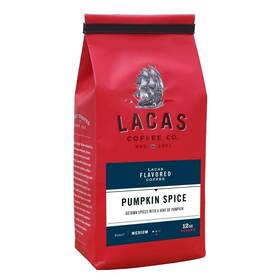 Lacas 669392141960 Coffee Company Pumpkin Spice Medium Roast Ground 12oz Bag