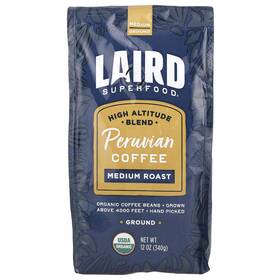 Lsf13047 Laird Superfood Peruvian Coffee Ground Medium Roast 12 Oz 340 G