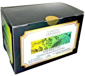 Larissa Veronica 064435711290 Amaretto Medium-roast Decaf Coffee Capsules By
