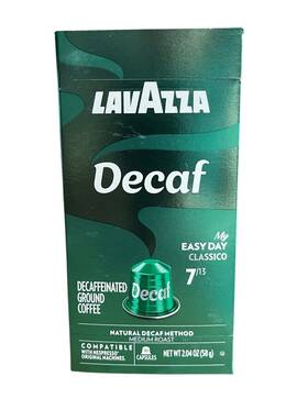 Lavazza 041953004028 Decaf My Easy Day Classico Ground Coffee Capsules 10 Count