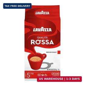 Lavazza 041953007975 Qualit Rossa Ground Coffee Medium Roast Arabica And Robusta Blend 8