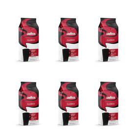 Lavazza 691202028079 Classico Ground Coffee Blend Medium Roast 12-ounce Bags Pack Of 6