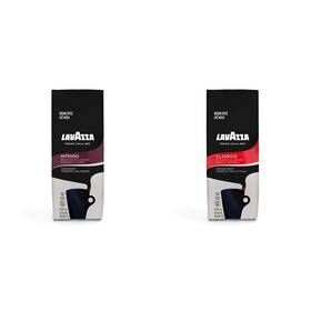 Lavazza 744110308297 Intenso And Classico Ground Coffee Blend 12-ounce Bags 2 Pack