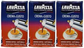 Lavazza 785923441481 Medium Roast Crema E Gusto Ground Coffee 8.85 Ounce Pack Of 3