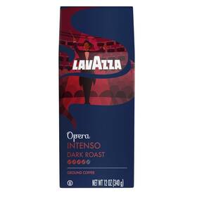 Lavazza Coffee Company 726084962705 Intenso Ground Blend Dark Roast 12 Ounce Full-bodi