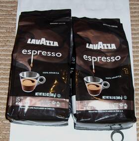 Hh24d02 Lavazza 2 Qty Espresso Flavor 10.5 Oz 100% Arabica Medium Ground Coffee Bags New