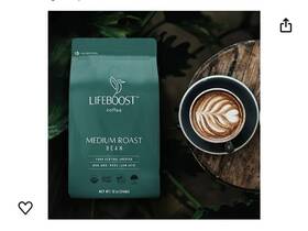 Lifeboost 850039809606 Coffee 3 Pack Medium Roast Ground - Low Acid Single Origin U