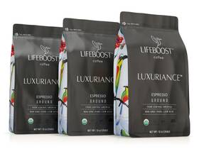 Lifeboost 850039809903 Organic Espresso Coffee - Low Acid 12oz Ground 3 Pack