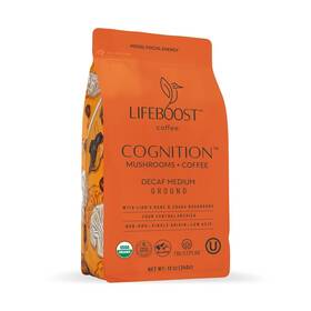 Lifeboost 850050015864 Decaf Mushroom Coffee 12 Oz - Lions Mane And Chaga Low Acid